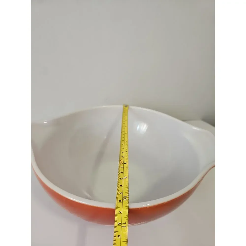 Vintage Pyrex 444 Autumn Harvest Wheat Cinderella Mixing Bowl 4 Quart